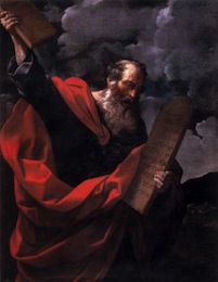 Moses with tablets