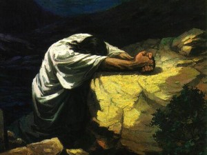 Jesus at Mount of Olives